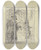 Triptych art skateboard deck of Otto Scholderer Geiger Mit Tanzendem Mdchen by Otto Scholderer (1834-1902)