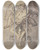 Triptych art skateboard deck of Gabrielfranois Doyen Die Entfhrung Der Oreithyia Durch Boreas by Gabriel-Franois Doyen (1726-1806)