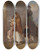 Triptych art skateboard deck of Elisabeth Modell Mutter Mit Ihren Kindern In Not by Elisabeth Modell (1820-1865)