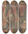 Triptych art skateboard deck of Jacques Fabien Gautier Dagoty Anatomical Muscle Models Of The Hand by Jacques Fabien Gautier d'Agoty (1711-1786)