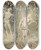 Triptych art skateboard deck of William Blake The Temptation And Fall Of Eve by William Blake (1757-1827)