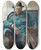 Triptych art skateboard deck of Edvard Munch Hans Jger by Edvard Munch (1863-1944)