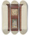 Triptych art skateboard deck of Ernest A Towers Jr Mantel Clock_2 by Ernest A Towers Jr (20-)