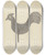 Triptych art skateboard deck of Herman Bader Weather Vane_1 by Herman Bader