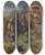 Triptych art skateboard deck of Alberto Pasini A Caravan On A Mountain Pass by Alberto Pasini (1826-1899)