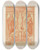 Triptych art skateboard deck of Albert Ilg Allegorien Und Embleme Vol I Pl135 by Albert Ilg (1847-1896)