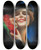 Triptych art skateboard deck of Charles Gates Sheldon Woman With Mask by Charles Gates Sheldon (1889-1961)