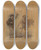 Triptych art skateboard deck of Robert Smirke Malvolio Dancing by Robert Smirke (1752-1845)