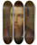 Triptych art skateboard deck of Paris Bordone Portrait Of A Bearded Man Head And Shoulders In An Interior by Paris Bordone (1500-1571)