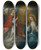 Triptych art skateboard deck of Frans Francken The Younger The Annunciation by Frans Francken the Younger (1581-1642)
