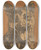 Triptych art skateboard deck of Dick Ket Cees Portret Van Een Hond by Dick Ket (1902-1940)