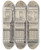 Triptych art skateboard deck of Al Curry Cast Iron Gate And Fence_2 by Al Curry (20-)