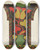 Triptych art skateboard deck of American 20Th Century Study For Proposed Portfolio Decorated Chests Of Rural Pennsylvania_3 by American 20Th Century