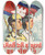 Triptych art skateboard deck of Us Information Agency Born From The Nation You Must Die For The Nation by U S Information Agency (1953-1999)