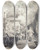 Triptych art skateboard deck of Rembrandt Van Rijn The Death Of The Virgin_1 by Rembrandt Van Rijn (1606-1669)