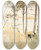 Triptych art skateboard deck of Albert Edelfelt Seashore At Haikko In Autumn by Albert Edelfelt (1854-1905)