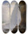 Triptych art skateboard deck of Ferdinand Richardt Underneath Niagara Falls by Ferdinand Richardt (1819-1895)