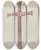 Triptych art skateboard deck of Majel G Claflin Cedar Cross by Majel G Claflin (1893-1941)