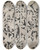Triptych art skateboard deck of Niklaus Manuel Zwei Senkrechte Ornamentstreifen Mit Putten In Ranken by Niklaus Manuel (1484-1530)