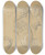 Triptych art skateboard deck of Jzef Simmler Studies Of Hands For The Painting The Immaculate Conception Of The Blessed Virgin Mary by Jozef Simmler (1823-1868)