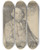 Triptych art skateboard deck of Jan Veth Portret Van Ds Ajp Oort by Jan Veth (1864-1925)