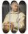 Triptych art skateboard deck of Jean Ii Restout Portrait Of A Carthusian Monk by Jean II Restout (1692-1768)