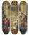 Triptych art skateboard deck of Joseph Hasslwander Am Grabe Des Walther Von Der Vogelweide by Joseph Hasslwander (1812-1878)