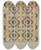 Triptych art skateboard deck of Manuel G Runyan Applique And Quilted Coverlet_1 by Manuel G Runyan