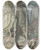 Triptych art skateboard deck of Arthur Rackham There As A Dread Dragon He Sojourns And In A Cave Keeps Watch Over Alberichs Ring by Arthur Rackham (1867-1939)
