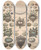 Triptych art skateboard deck of Lorenz Oken Allgemeine Naturgeschichte Fur Alle Stande Pl004 by Lorenz Oken (1779-1851)