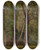 Triptych art skateboard deck of Johann Wilhelm Schirmer Laubwald Mit Kastanien Und Birken by Johann Wilhelm Schirmer (1807-1863)