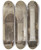 Triptych art skateboard deck of Johannes Bosboom Southern Aisle Of The Great Church At The Hague by Johannes Bosboom (1817-1891)