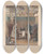 Triptych art skateboard deck of George Dawe The Usurer by George Dawe (1781-1829)
