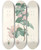 Triptych art skateboard deck of Pierre Joseph Redout La Botanique De J J Rousseau Pl 40 by Pierre Joseph Redoute (1759-1840)