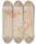 Triptych art skateboard deck of Salvator Rosa Study For A Raising Of Lazarus by Salvator Rosa (1615-1673)