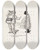 Triptych art skateboard deck of Sir Wilfrid Lawson Cartoons In Rhyme And Line Pl32 by Sir Wilfrid Lawson (1829-1906)