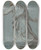 Triptych art skateboard deck of Girolamo Siciolante Da Sermoneta Study Of A Man Walking Towards The Left Holding A Staff by Girolamo Siciolante Da Sermoneta (1521-1580)