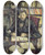 Triptych art skateboard deck of Paul Czanne Gustave Geffroy by Paul Cezanne (1839-1906)