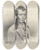 Triptych art skateboard deck of Lambertus Johannes Hansen Zelfportret Van Lambertus Johannes Hansen by Lambertus Johannes Hansen (1803-1859)
