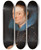 Triptych art skateboard deck of Anthony Van Dyck Portrait Of A Lady Halflength Said To Be A Genoese Noblewoman by Anthony Van Dyck (1599-1641)