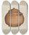 Triptych art skateboard deck of Al Curry Sugar Container by Al Curry (20-)