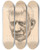 Triptych art skateboard deck of Samuel Johnson Woolf Elihu Root by Samuel Johnson Woolf (1880-1948)