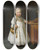 Triptych art skateboard deck of Govert Flinck Girl By A High Chair by Govert Flinck (1615-1660)