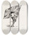 Triptych art skateboard deck of Sir Wilfrid Lawson Cartoons In Rhyme And Line Pl38 by Sir Wilfrid Lawson (1829-1906)