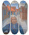 Triptych art skateboard deck of Piet Mondrian Op De Lappenbrink Te Winterswijk by Piet Mondrian (1872-1944)