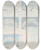 Triptych art skateboard deck of Charles Hamilton Smith Forming Of The Aurora As Delineated by Charles Hamilton Smith (1776-1859)