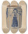 Triptych art skateboard deck of John Tarantino Jar_12 by John Tarantino (1935)