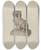 Triptych art skateboard deck of Mina Lowry Prince Charles Spaniel_2 by Mina Lowry (1894-1942)