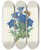 Triptych art skateboard deck of Pierre Joseph Redout Choix Des Plus Belles Fleurs Pl 112 by Pierre Joseph Redoute (1759-1840)