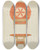 Triptych art skateboard deck of Margery Parish Hutch Table by Margery Parish